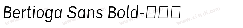 Bertioga Sans Bold字体转换